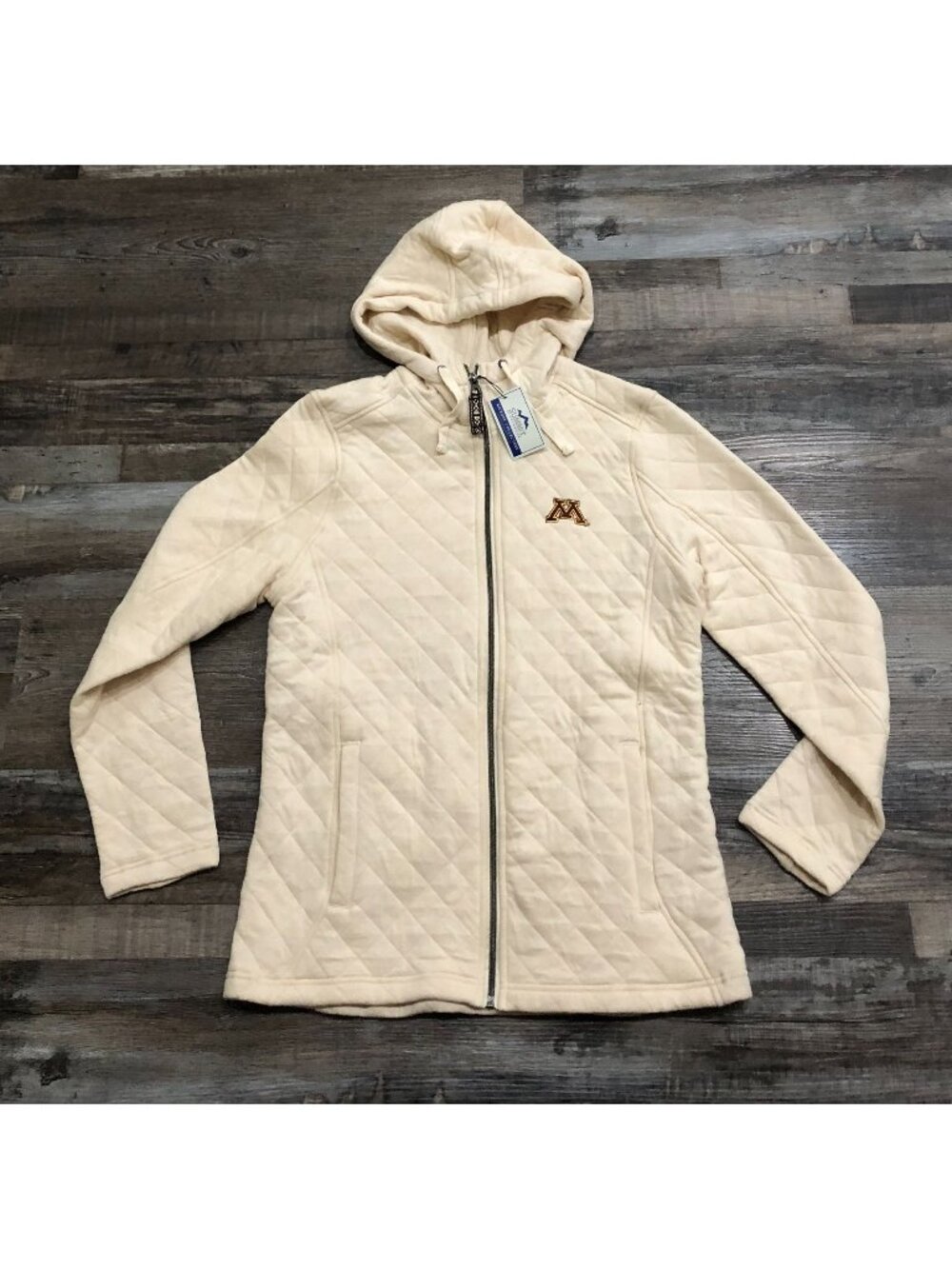 Summit Sportswear Womens Medium Minnesota Gophers Full Zip Quilted Jacket NEW